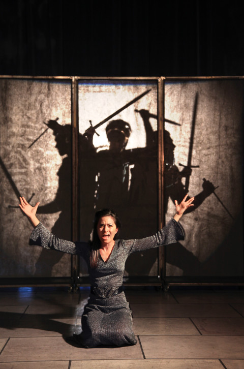 Danielle Renella faces nightmares and visions as Lady Macbeth in the FSU/Asolo Conservatory production of "Macbeth" by Shakespeare. FRANK ATURA PHOTO/ASOLO CONSERVATORY