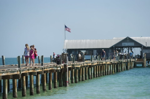 The century-old Anna Maria City Pier as it appears today.  ( Photo by Dale White, May 12, 2011)