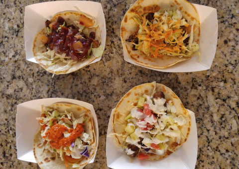 A selection of tacos at World Bites Kafe. (COURTESY PHOTO)