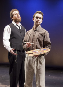 Nathan Kaufman, as a father of a young Hasidic man, played by Ben Rosenbach, who wants to pursue a career as an artist in "My Name is Asher Lev" at Florida Studio Theatre. MATTHEW HOLLER PHOTO/FST