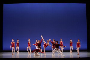 The Sarasota Ballet in the "Rubies" section of George Balanchine's "Jewels." / Photo by Frank Atura