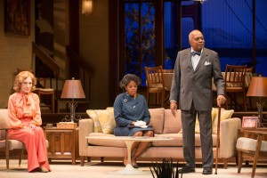 From left, Peggy Roeder, Tyla Abercrumbie, and Ernest Perry, Jr. in the stage version of the classic film "Guess Who's Coming to Dinner" at Asolo Rep. JOHN REVISKY PHOTO/ASOLO REP