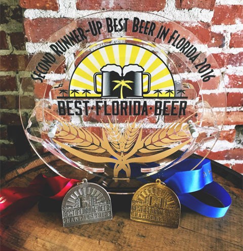 Motorworks Brewing in Bradenton won a gold and silver medal as well as a second-runner-up trophy March 6, 2016 at the Best Florida Beer Championships. PROVIDED BY MOTORWORKS BREWING