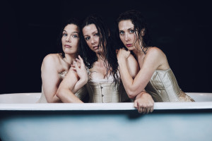 From left, Nicole Jeanine Smith, Katherine Michelle Tanner and Carley Cornelius star in the Urbanite Theatre production of "The Drowning Girls." BRENDAN RAGAN PHOTO/URBANITE THEATRE
