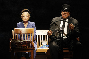 Angela Lansbury and James Earl Jones in an Australian prodouction of Alfred Uhry's "Driving Miss Daisy" that was recorded for HD screenings in movie theaters in 2014 and was later shown on PBS.