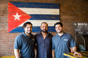 Austin, Albert and Adam Myara of Mojo's Real Cuban. (H-T ARCHIVES)