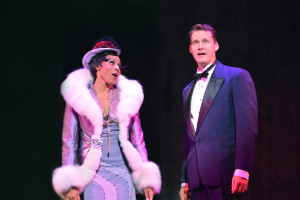 Deborah Cox as Josephine Baker and Kevin Earley as her conductor, Jo Bouillon, in "Josephine" at Asolo Repertory Theatre. GARY W. SWEETMAN PHOTO/ASOLO REP