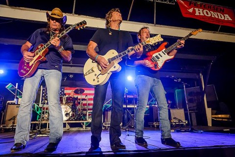 Chris Anderson, far left, performs with the Outlaws. Anderson grew up in Sarasota. COURTESY PHOTO / CHAD COPPESS