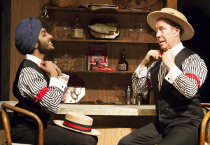 Levin Valayil, left, and D.C. Anderson star in "The Fabulous Lipitones" about a barbershop quartet at Florida Studio Theatre. MATTHEW HOLLER PHOTO/FST
