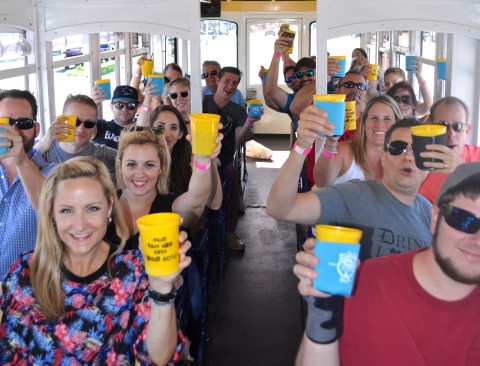 Ride the trolley Sunday during Beer Thru SRQ's debut Beer & Brunch event. COURTESY PHOTO