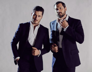 Brothers Val (left) and Maks Chmerkovskiy, looking serious for the cameras. / Courtesy photo