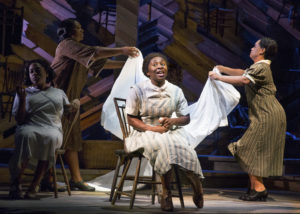 Cynthia Erivo and other cast in "The Color Purple." (Sara Krulwich/The New York Times)