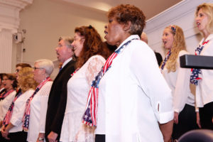 Gloria Musicae singers celebrate Independence Day with a "Patriotic Spectacular" concert. PHOTO PROVIDED BY GLORIA MUSICAE