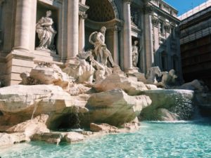 The Trevi Fountain was completed in 1762. It recently underwent a restoration project. The fountain's water began flowing again in November 2015. KELLY HATTON PHOTO