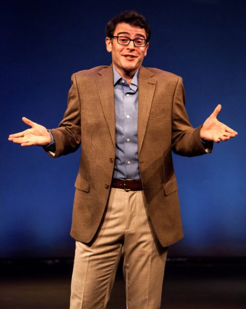 Sid Solomon plays a young man trying to reconnect with his Jewish roots in James Sherman's comedy "The God of Isaac" at Florida Studio Theatre. MATTHEW HOLLER PHOTO/FST