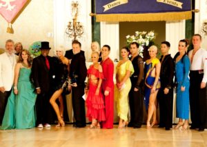 The Florida State Dancesport Championships celebrated its 40th anniversary at the Ritz-Carlton Sarasota in 2012, honoring actor/dancer Ben Vereen with its "Legends of Dance" award. At far left are competition organizers Larry Dean and his wife, Dianne, next to Vereen. / Photo by Cliff Roles
