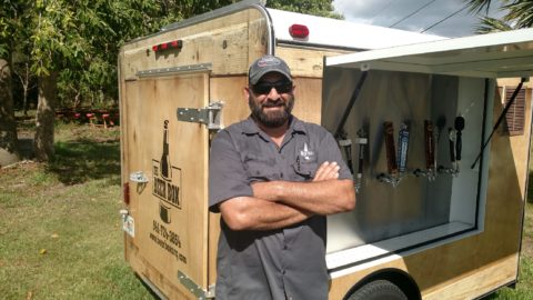Mick Cohn will lock himself in the refrigerated Beer Box to collect pledges for Sarasota Police Foundation. COURTESY PHOTO