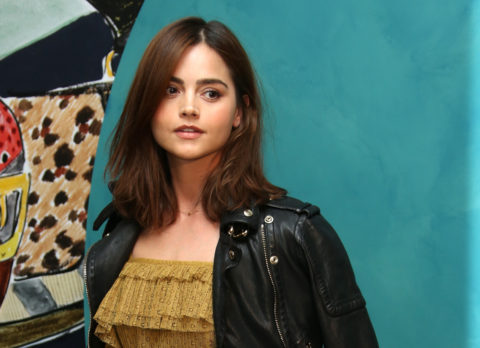 Jenna Coleman poses for photographers upon arrival at the Burberry Prorsum party in London, Friday, June 10, 2016. (Photo by Joel Ryan/Invision/AP)