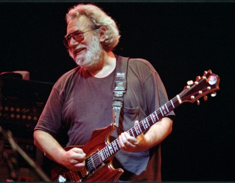 This Nov. 1, 1992 photo shows Grateful Dead lead singer Jerry Garcia performing in Oakland , Calif. Garcia, who died on Aug. 9, 1995, Cyndi Lauper and Toby Keith will be inducted into the Songwriters Hall of Fame in June. The organization announced Wednesday that Linda Perry, country music songwriter Bobby Braddock and Hoochie Coochie Man writer Willie Dixon will also be inducted on June 18. (AP Photo/Kristy McDonald, File)