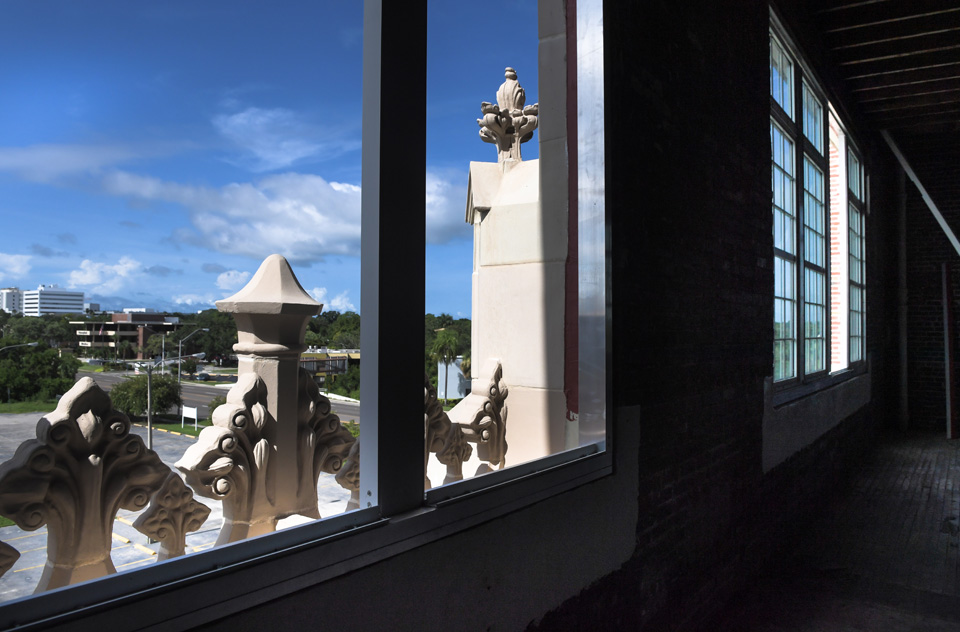 A view from the third floor of the Sarasota Museum of Art. STAFF PHOTO / DAN WAGNER
