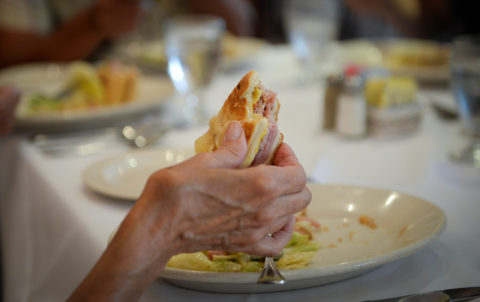 A Cuban sandwich at Columbia Restuarant. STAFF PHOTO / RACHEL S. O'HARA